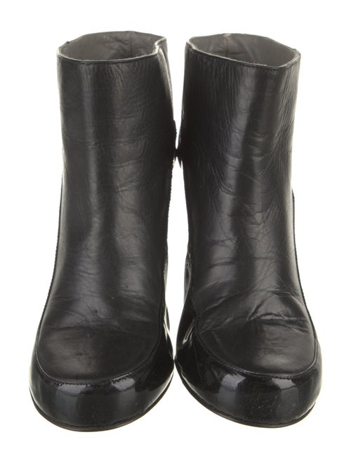 Jil Sander Navy Leather Boots