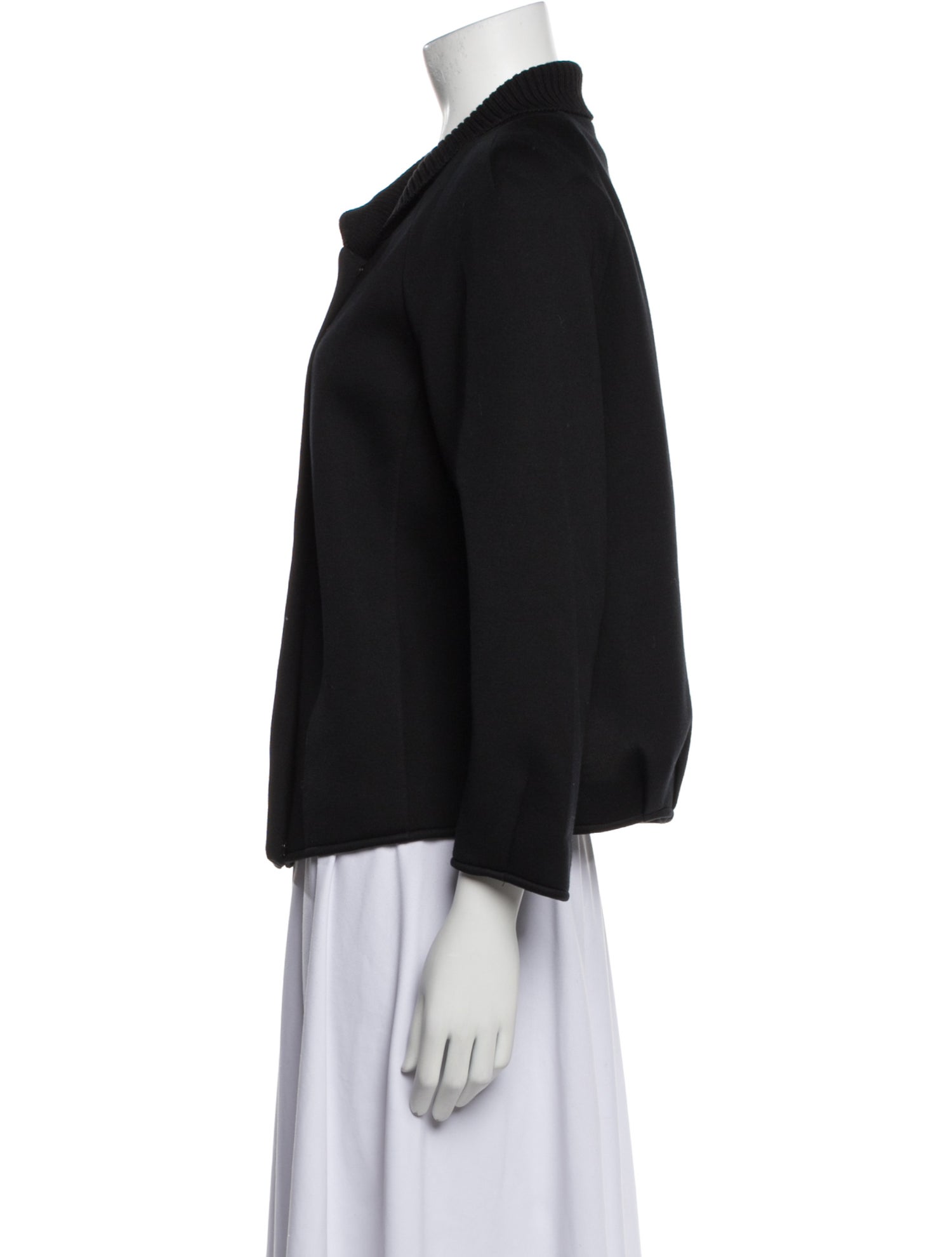 Jil Sander Navy Virgin Wool Blazer