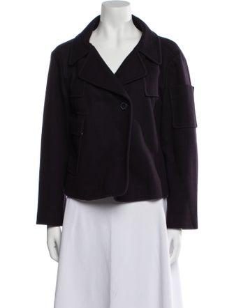 Jil Sander Navy Virgin Wool Jacket