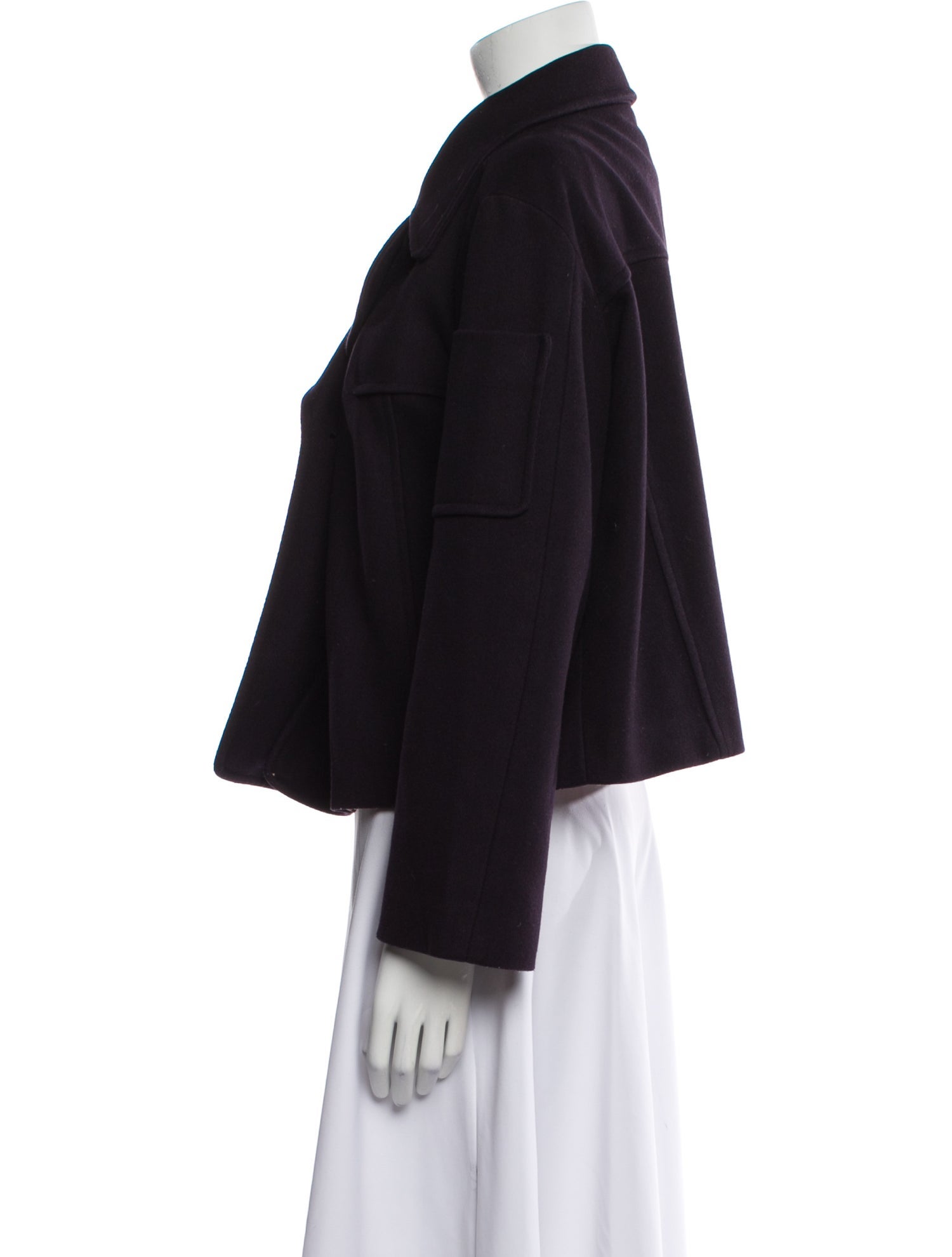 Jil Sander Navy Virgin Wool Jacket