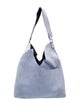 Jil Sander Navy Suede Shoulder Bag