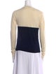 Jil Sander Navy Colorblock Pattern Scoop Neck Sweatshirt