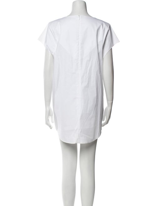 Jil Sander Navy V-Neck Mini Dress