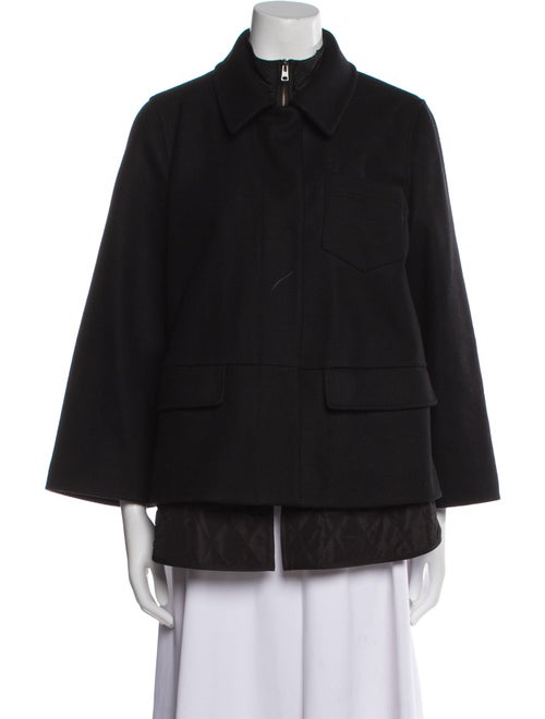 Jil Sander Navy Virgin Wool Jacket