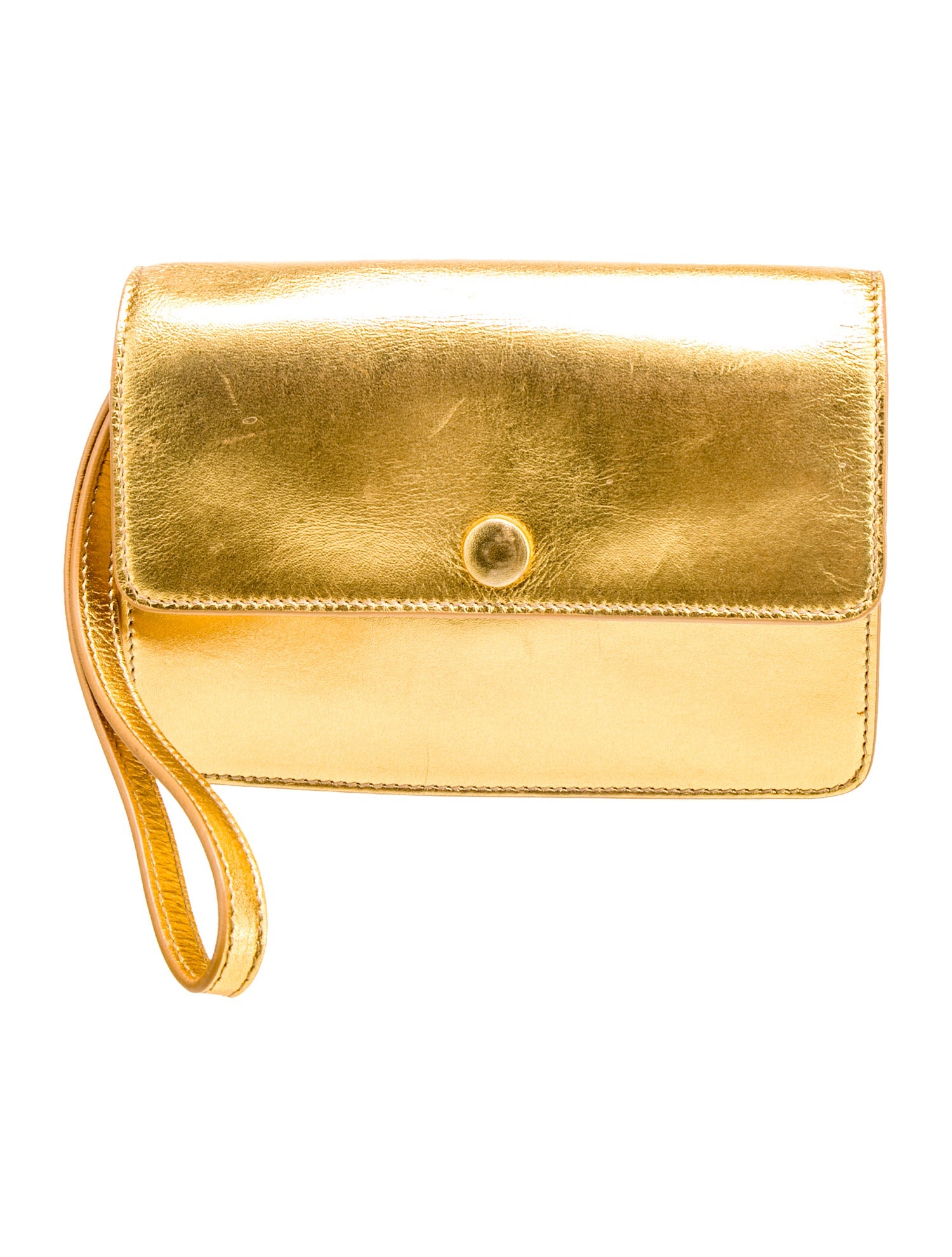 Jil Sander Navy Leather Clutch