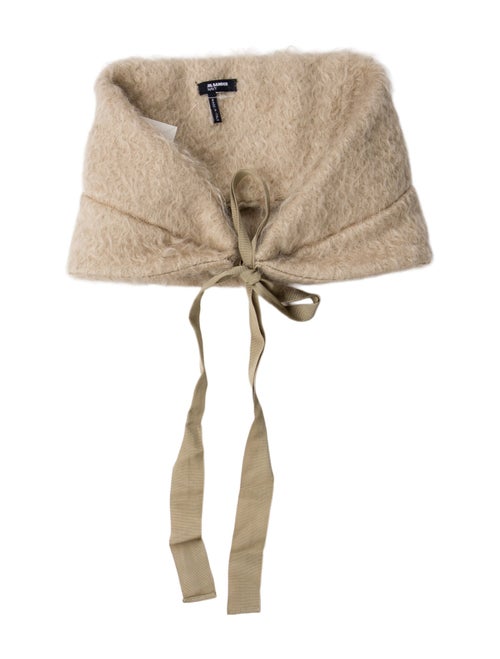 Jil Sander Navy tonal stitching Scarf