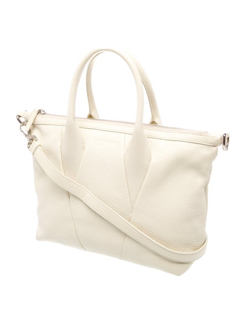 Jil Sander Navy Leather Top Handle Bag