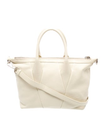 Jil Sander Navy Leather Top Handle Bag