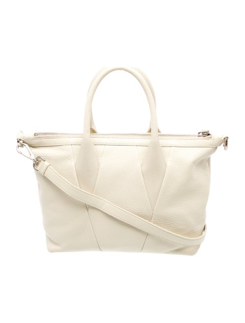Jil Sander Navy Leather Top Handle Bag