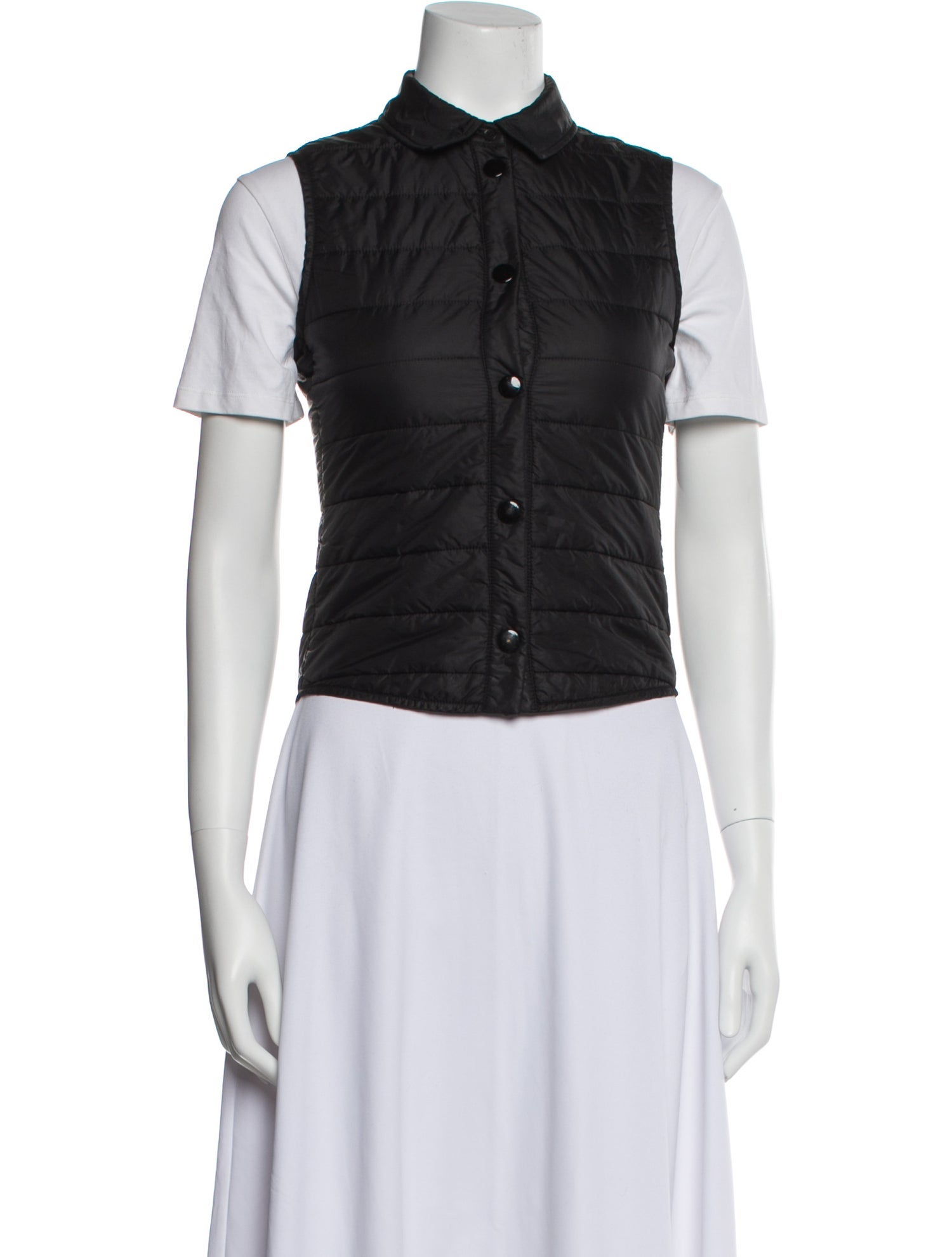 Jil Sander Navy Plaid Print Vest