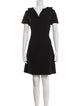 Jil Sander Navy Virgin Wool Mini Dress