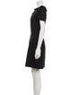 Jil Sander Navy Virgin Wool Mini Dress