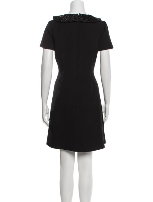 Jil Sander Navy Virgin Wool Mini Dress