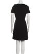 Jil Sander Navy Virgin Wool Mini Dress