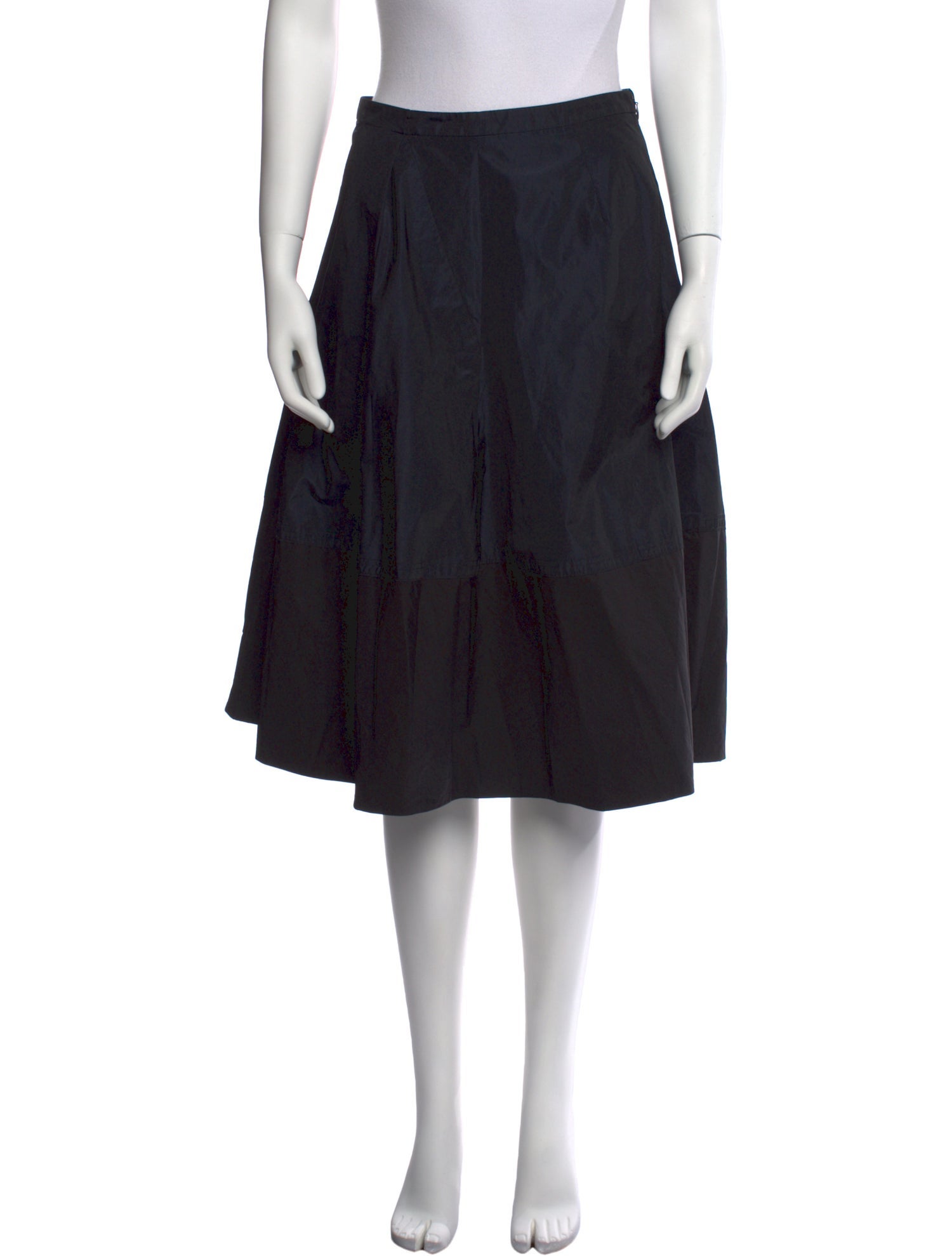 Jil Sander Navy Knee-Length Skirt