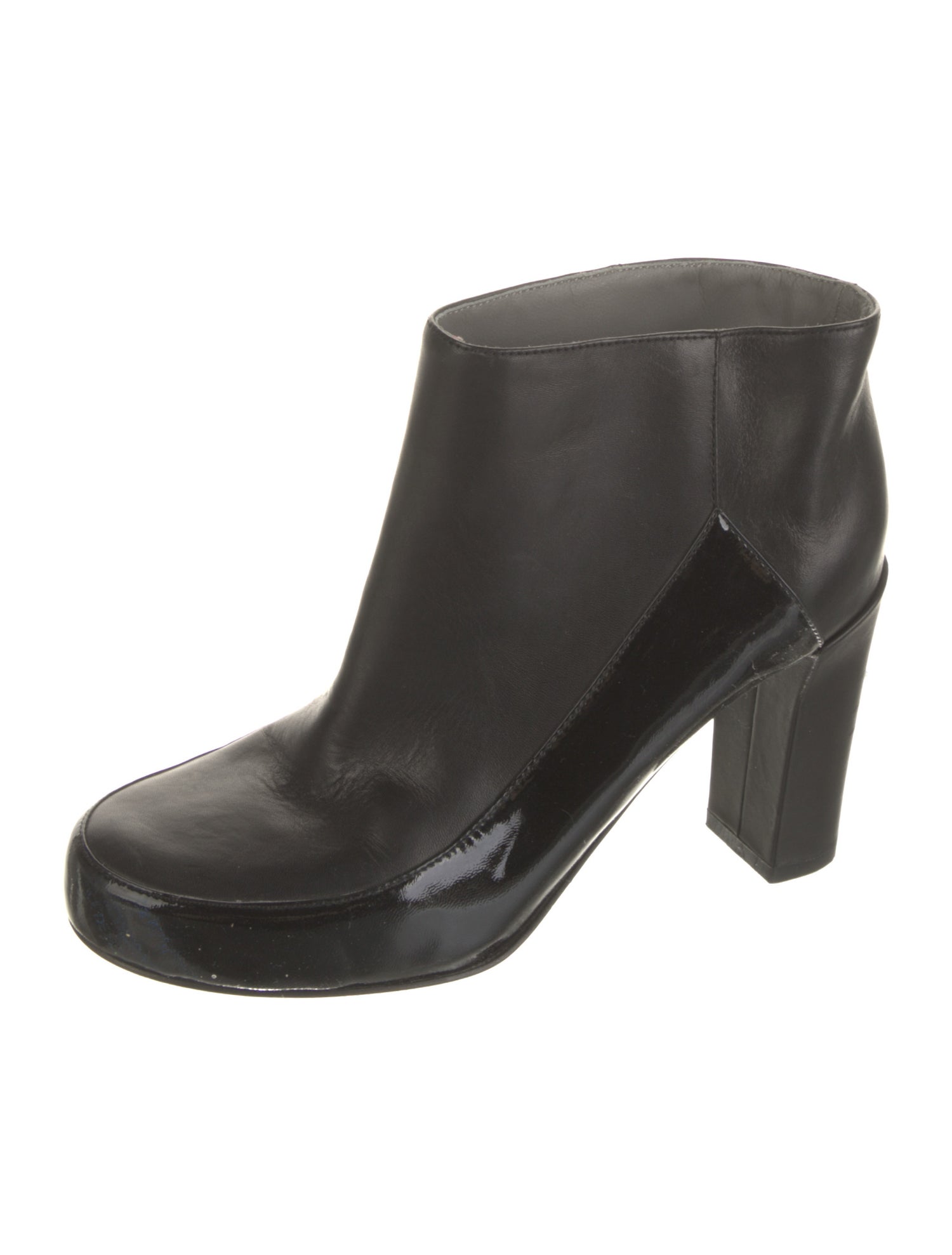Jil Sander Navy Leather Boots