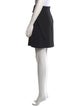 Jil Sander Navy Pleated Accents Knee-Length Skirt