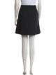 Jil Sander Navy Pleated Accents Knee-Length Skirt