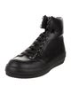 Jil Sander Navy Leather Combat Boots