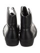 Jil Sander Navy Leather Combat Boots