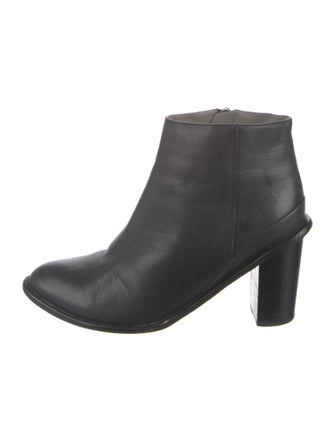 Jil Sander Navy Leather Boots
