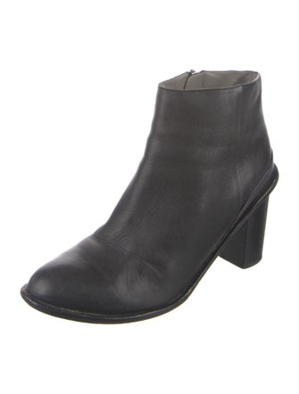 Jil Sander Navy Leather Boots