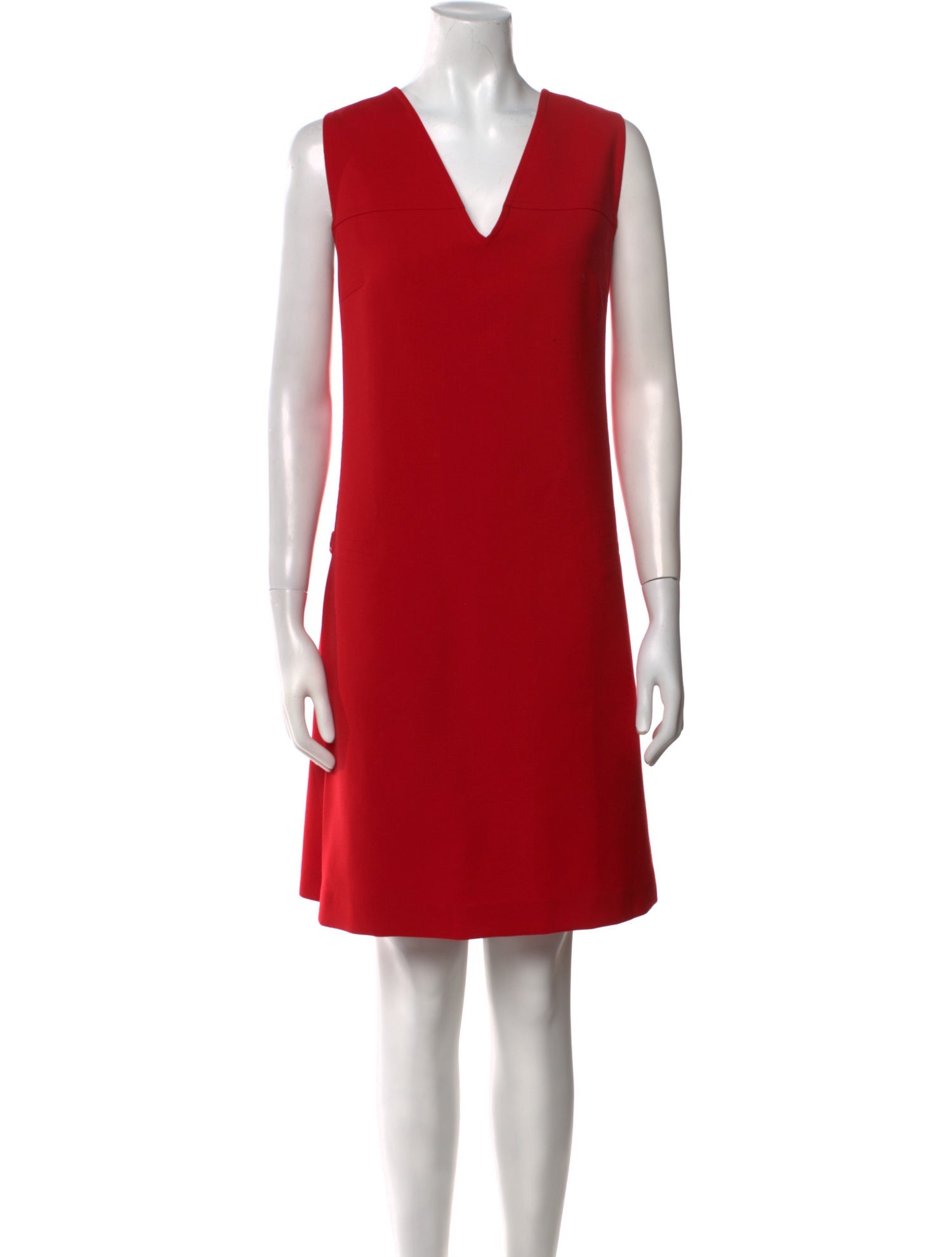 Jil Sander Navy Virgin Wool Mini Dress