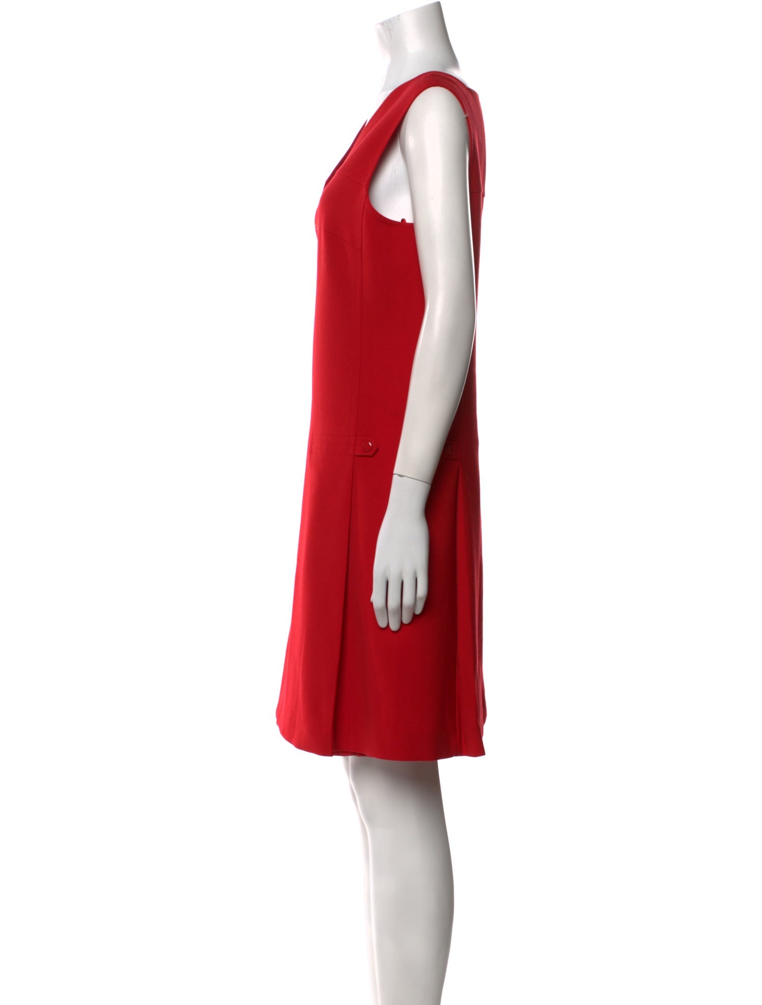 Jil Sander Navy Virgin Wool Mini Dress