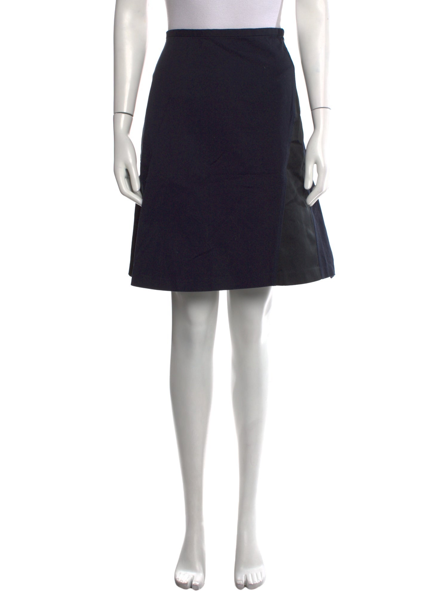 Jil Sander Navy Knee-Length Skirt