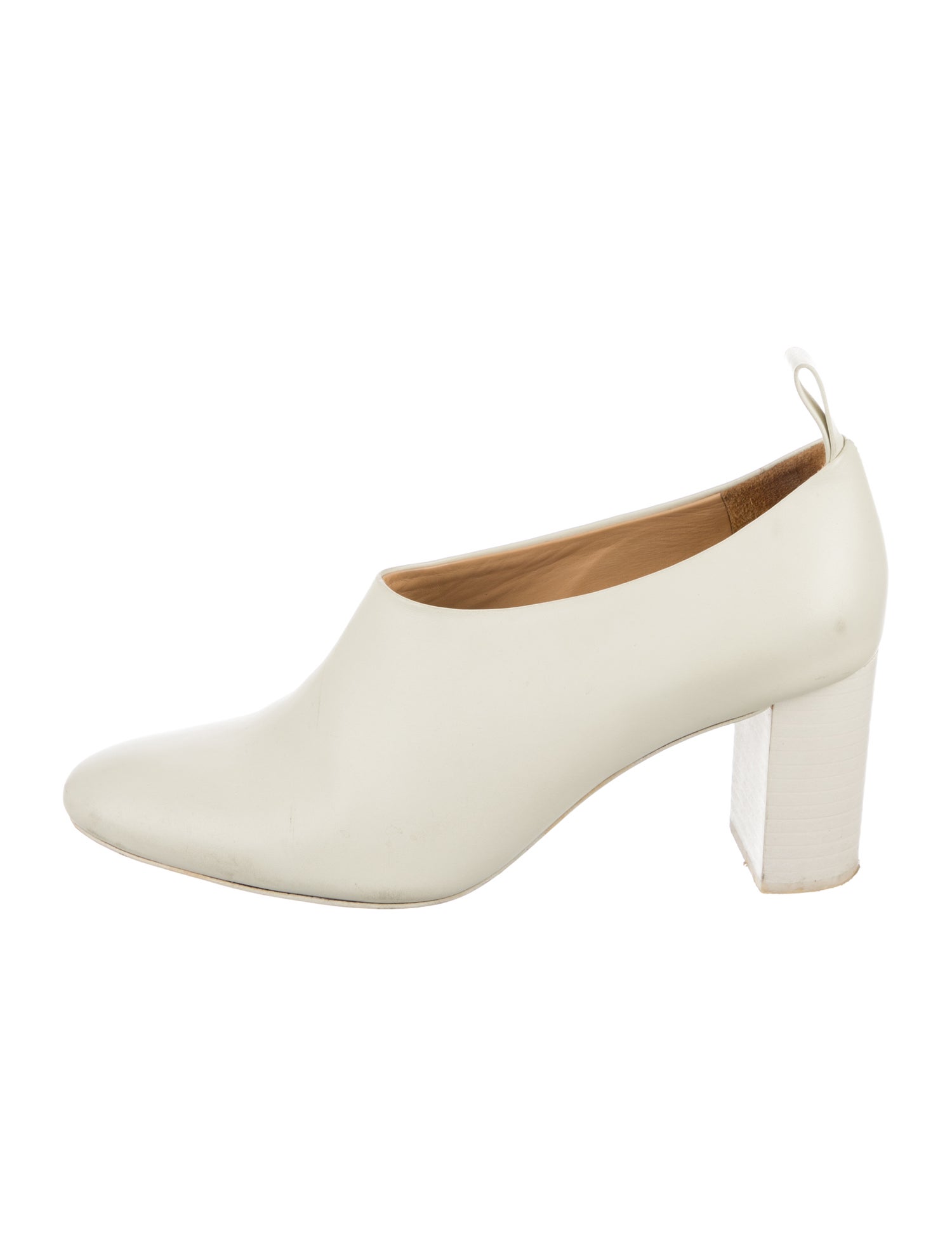 Jil Sander Navy Leather Pumps