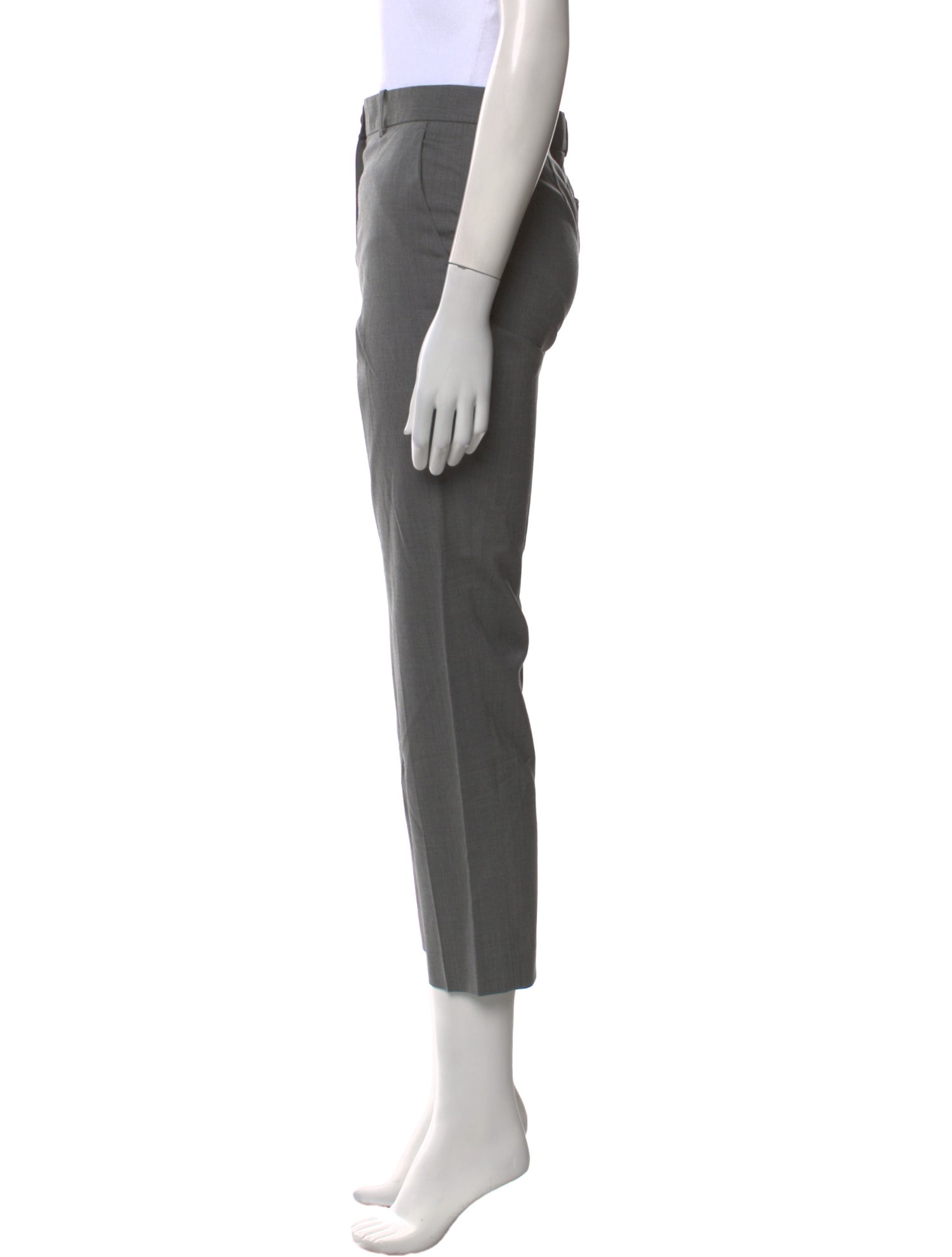 Jil Sander Navy Virgin Wool Straight Leg Pants
