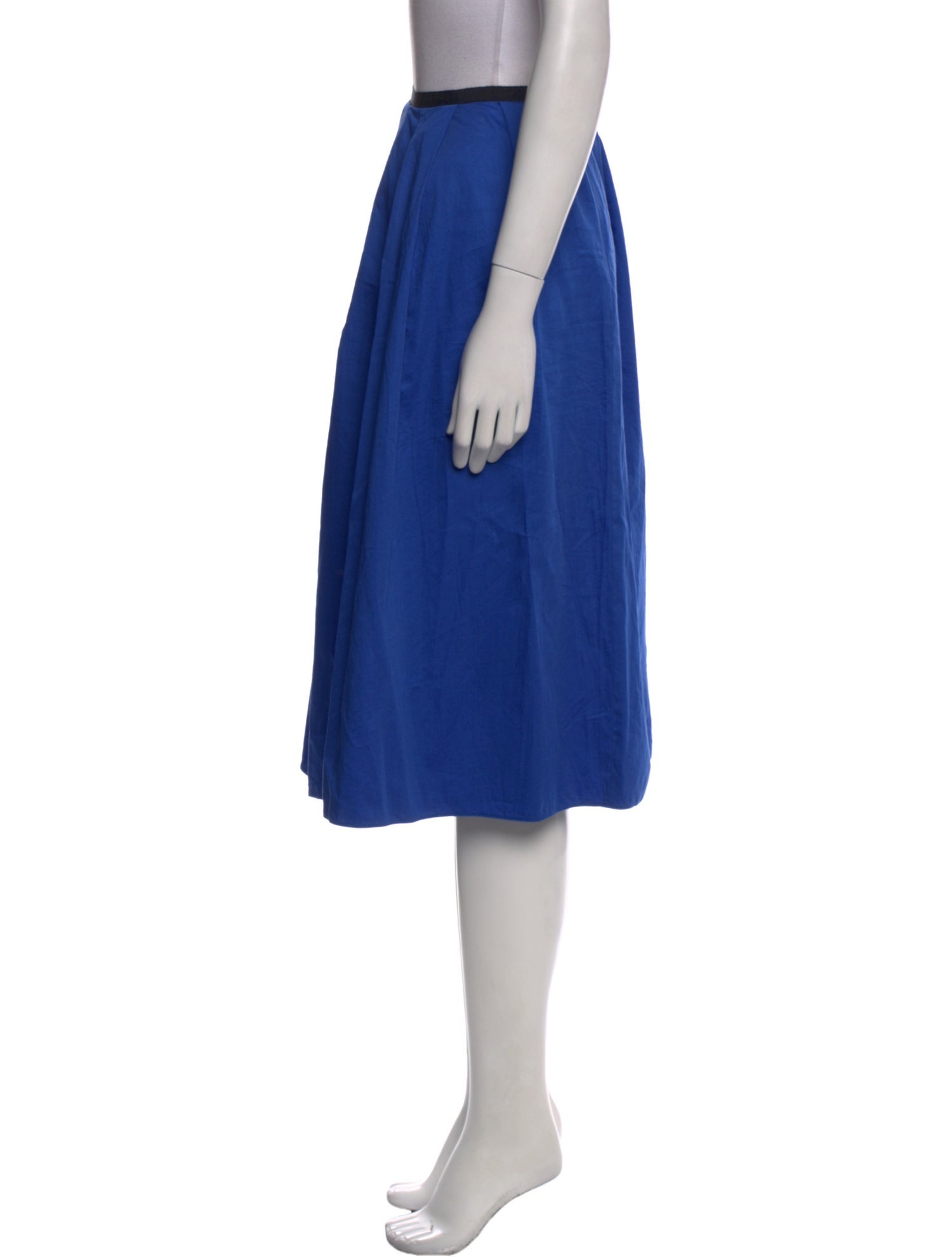 Jil Sander Navy Knee-Length Skirt