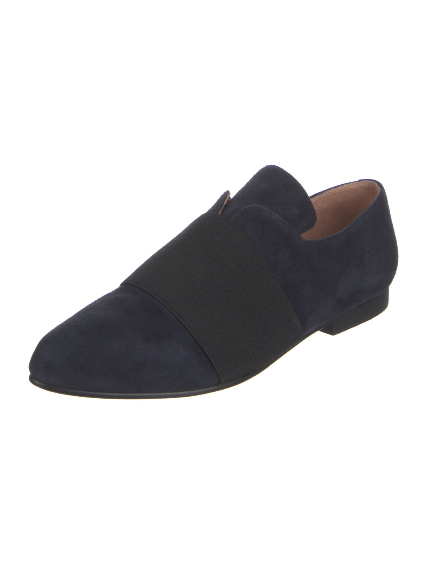 Jil Sander Navy Suede Loafers