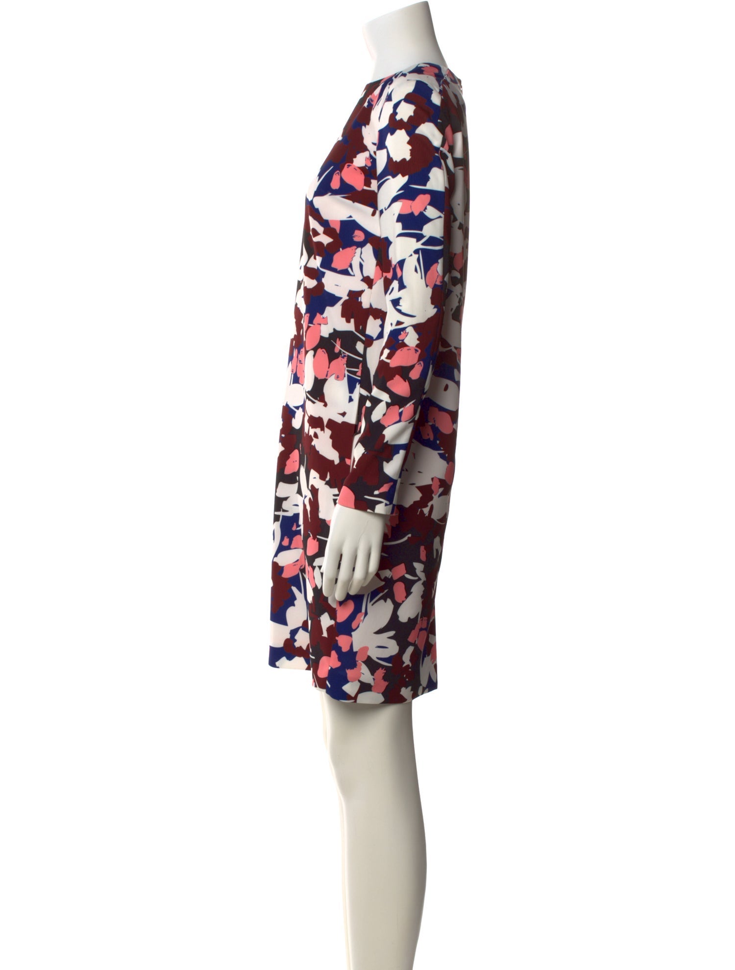 Jil Sander Navy Floral Print Mini Dress