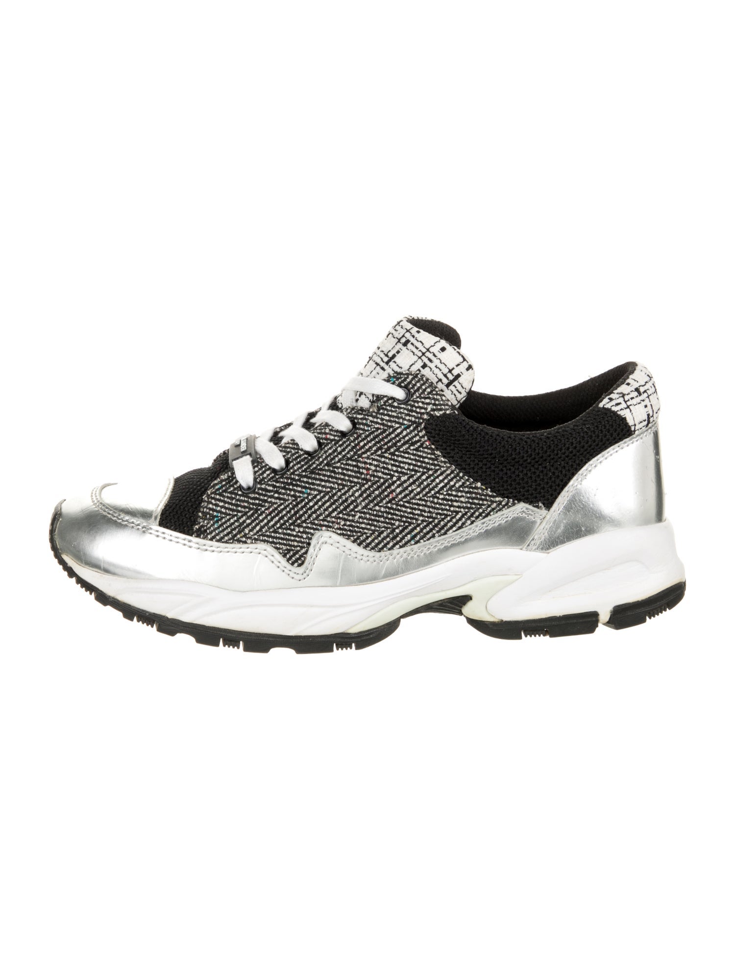 Jil Sander Navy Printed Sneakers
