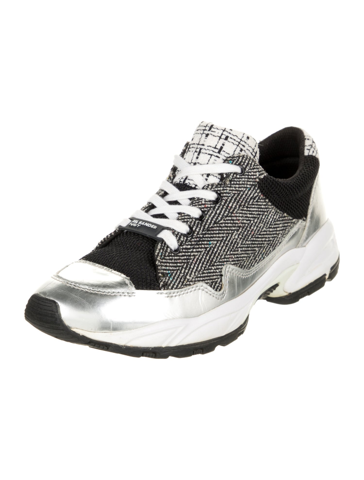 Jil Sander Navy Printed Sneakers