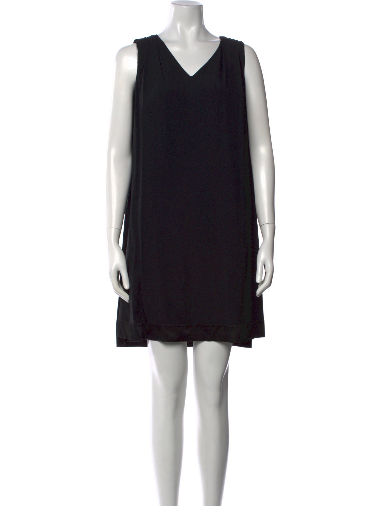 Jil Sander Navy Silk Mini Dress