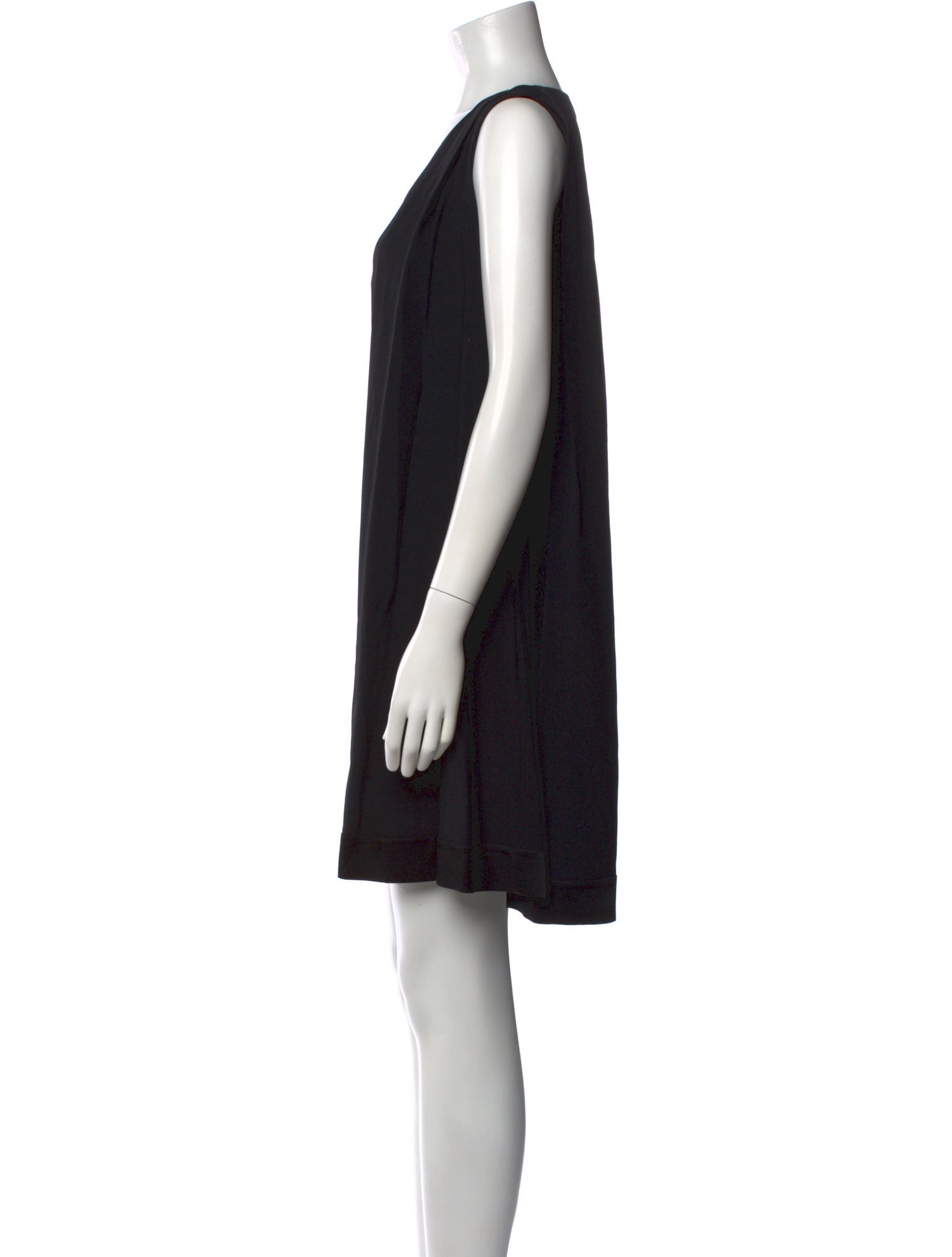 Jil Sander Navy Silk Mini Dress