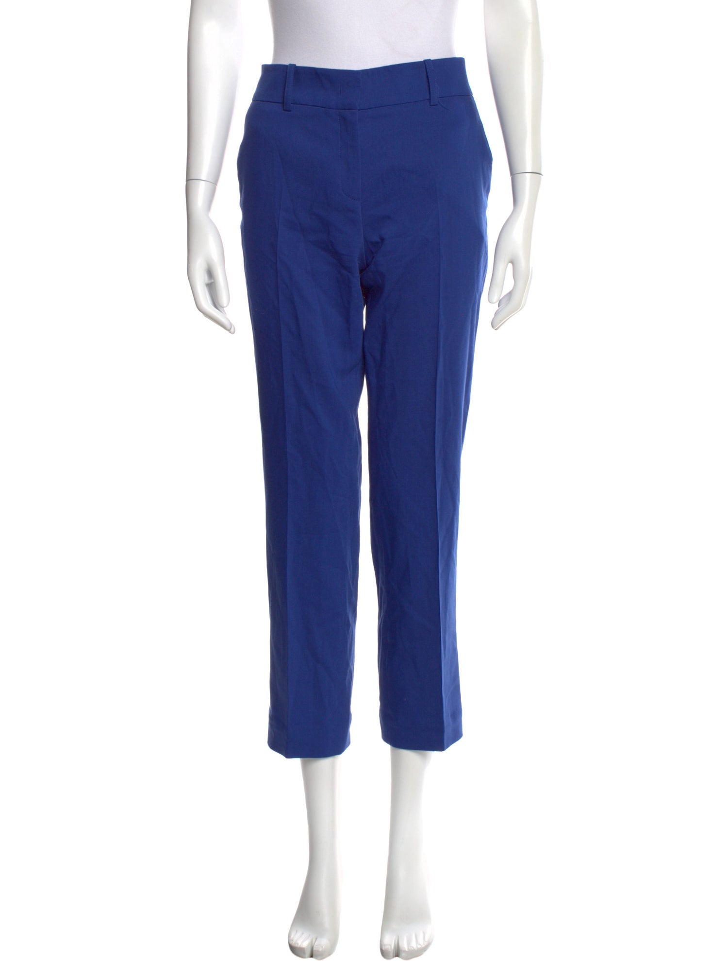 Jil Sander Navy Wool Straight Leg Pants