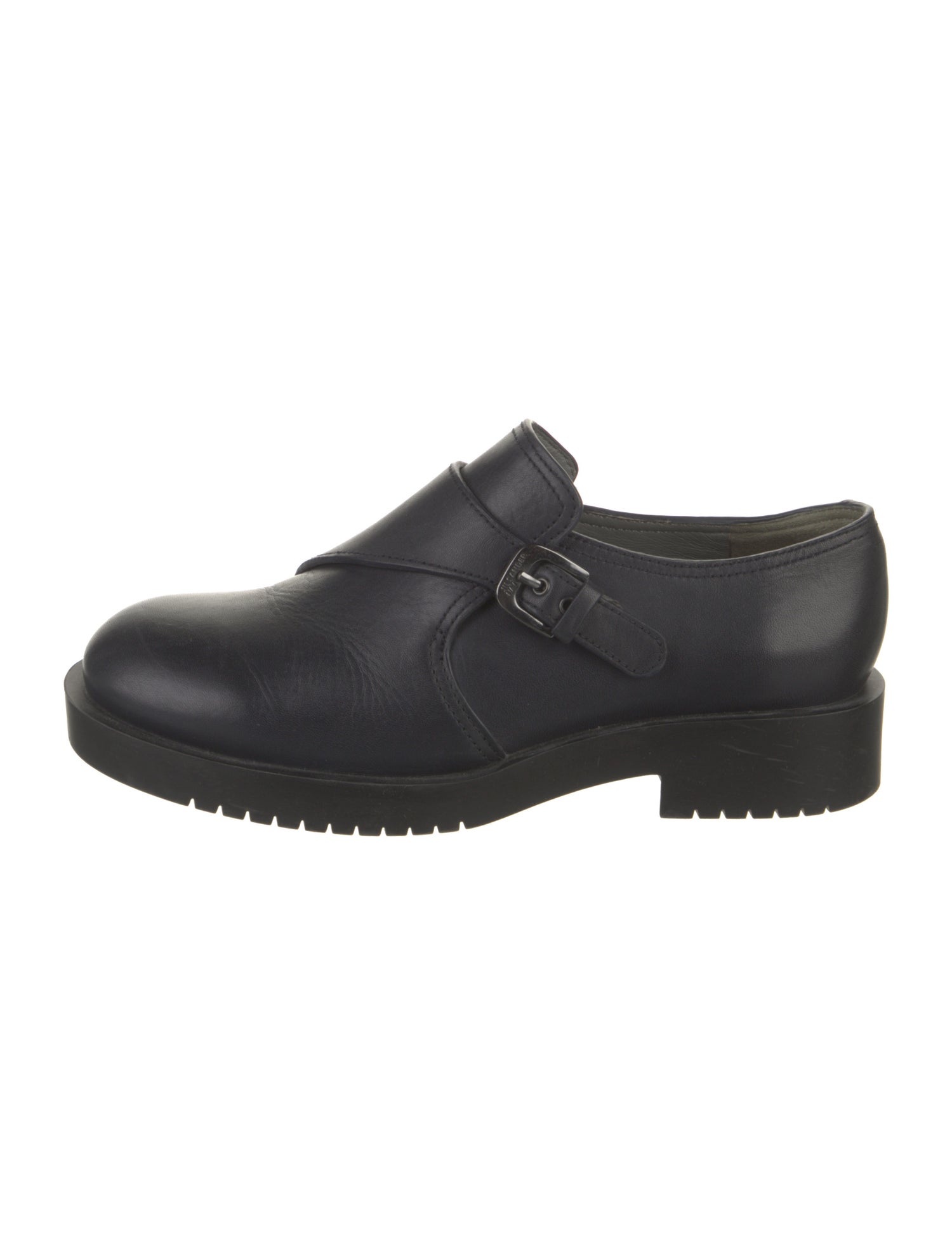Jil Sander Navy Leather Oxfords