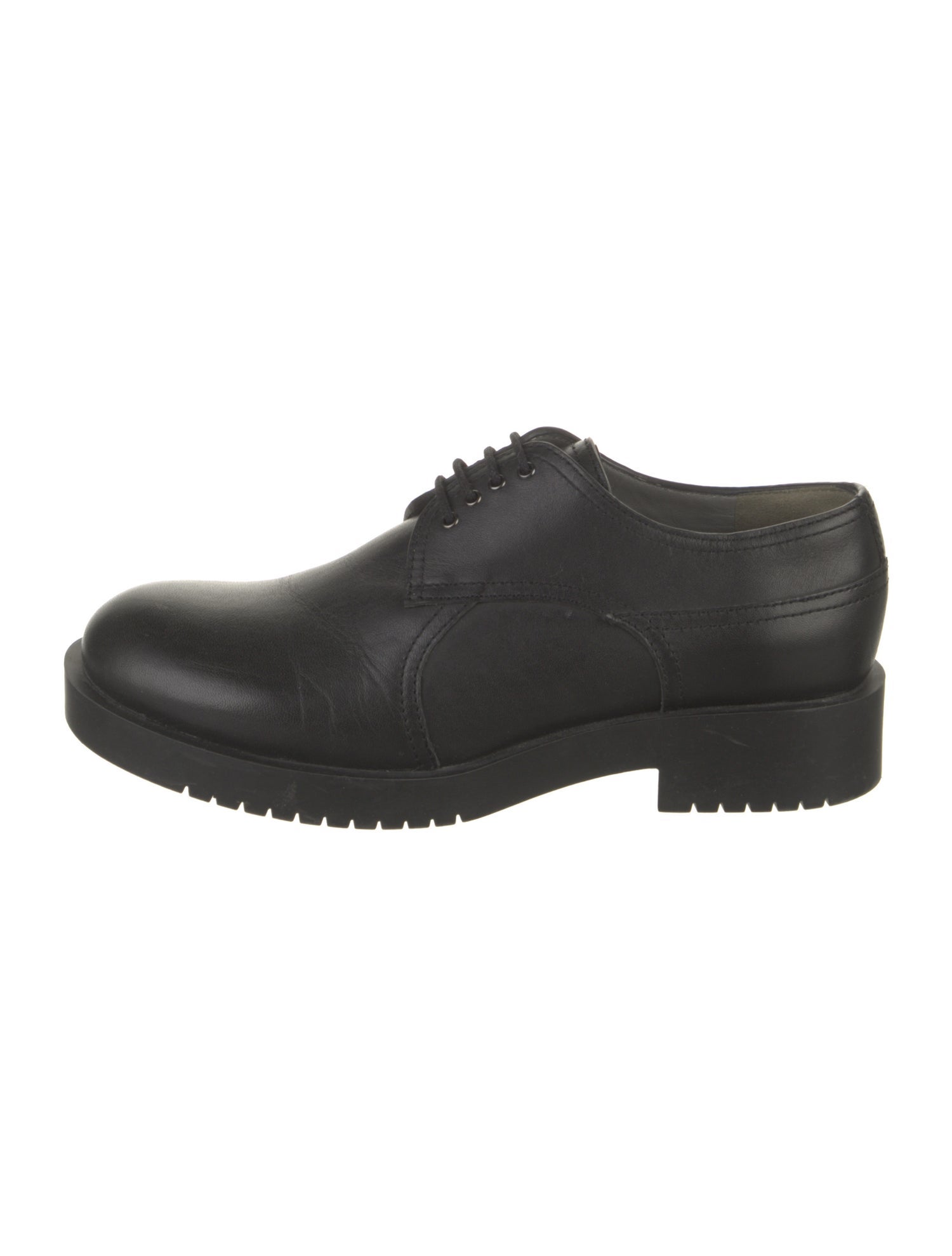 Jil Sander Navy Leather Oxfords