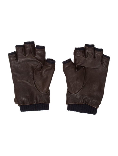 John Varvatos Star USA Leather Fingerless Gloves w/ Tags