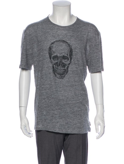 John Varvatos Star USA Skull Linen T-Shirt w/ Tags