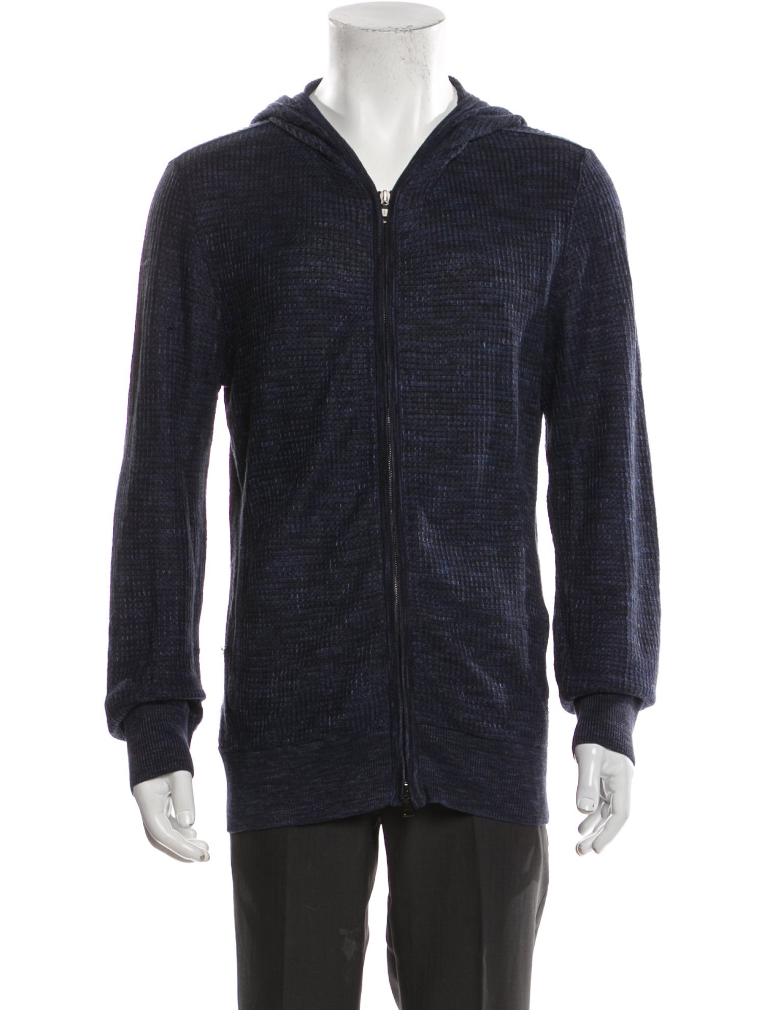 John Varvatos Star USA Linen V-Neck Cardigan - Blue Sweaters, Clothing ...