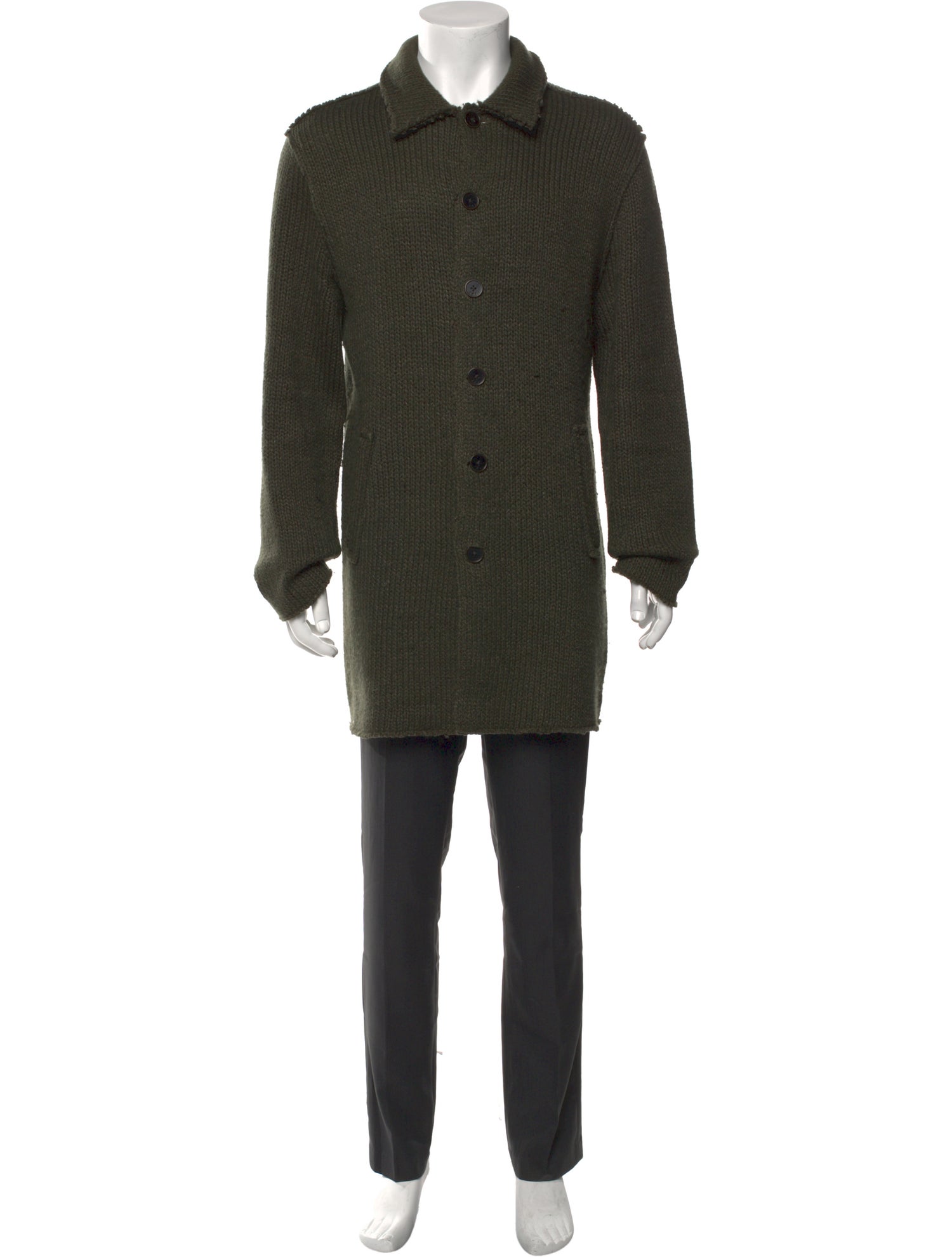 John Varvatos Star USA Linen Collar Cardigan