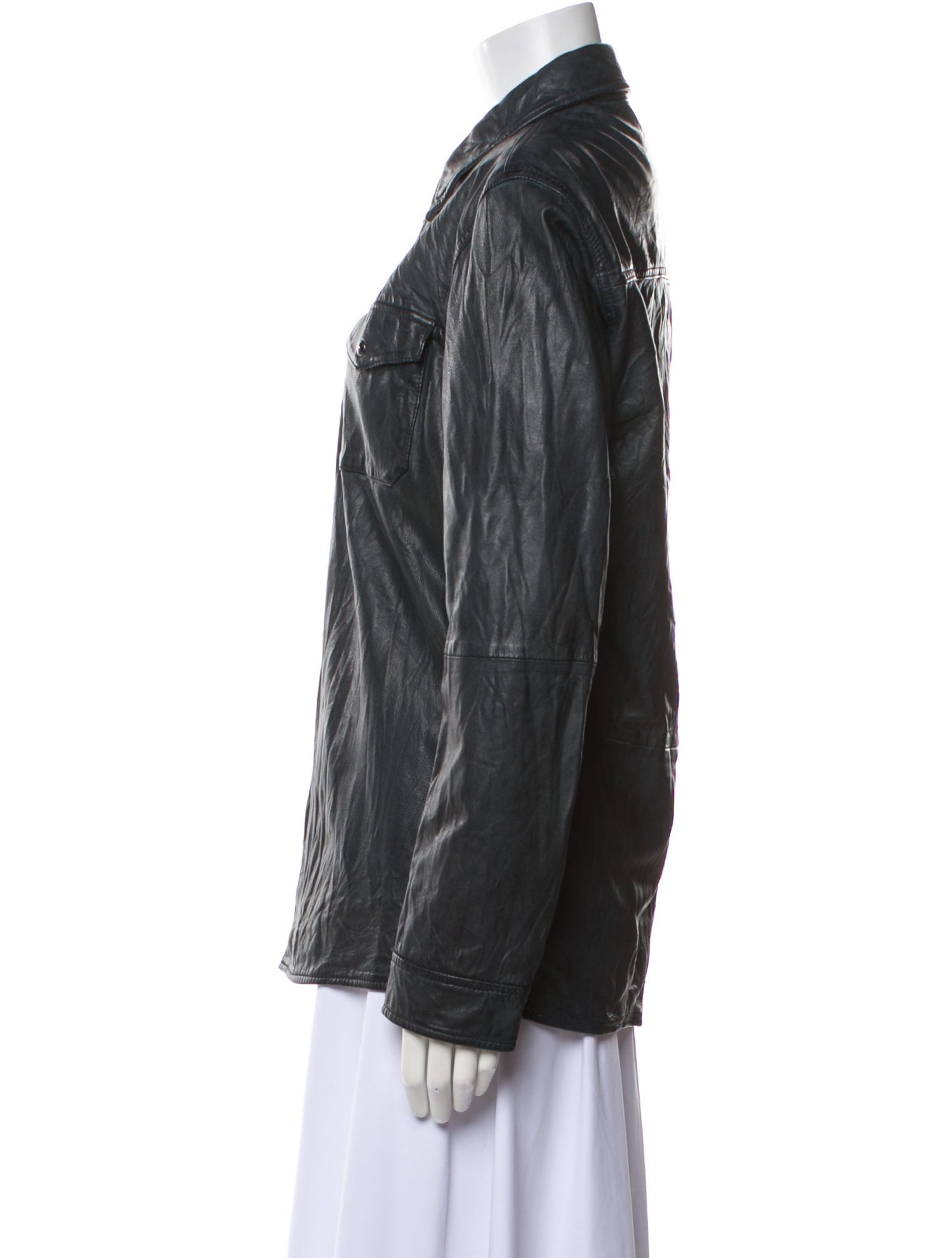 John Varvatos Star USA Leather Utility Jacket w/ Tags