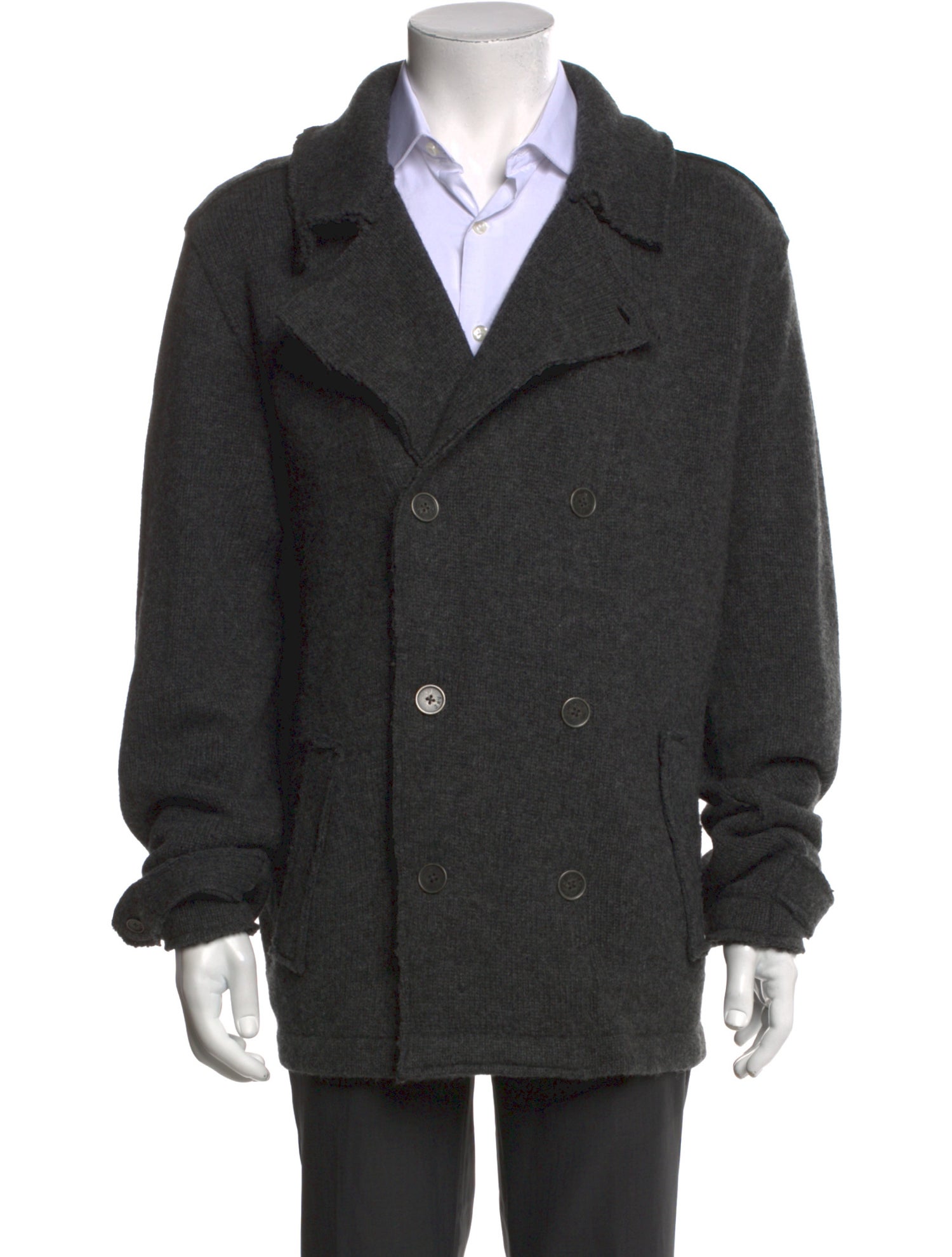 John Varvatos Star USA Wool Collar Cardigan