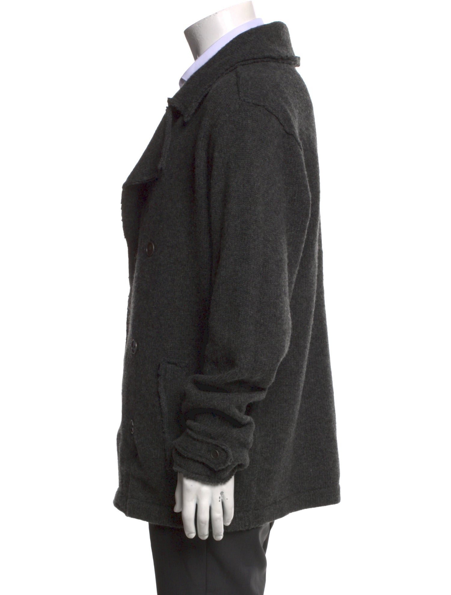 John Varvatos Star USA Wool Collar Cardigan