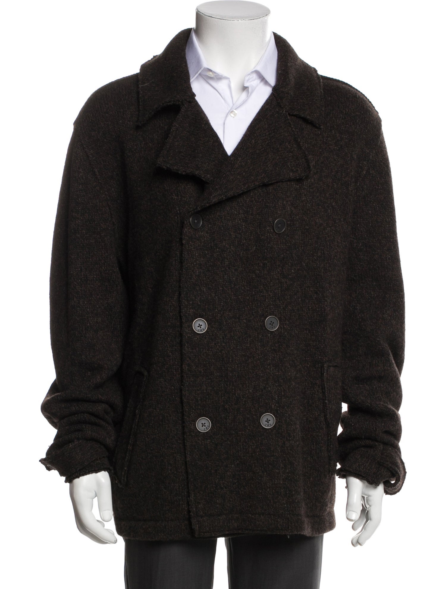 John Varvatos Star USA Wool Collar Cardigan