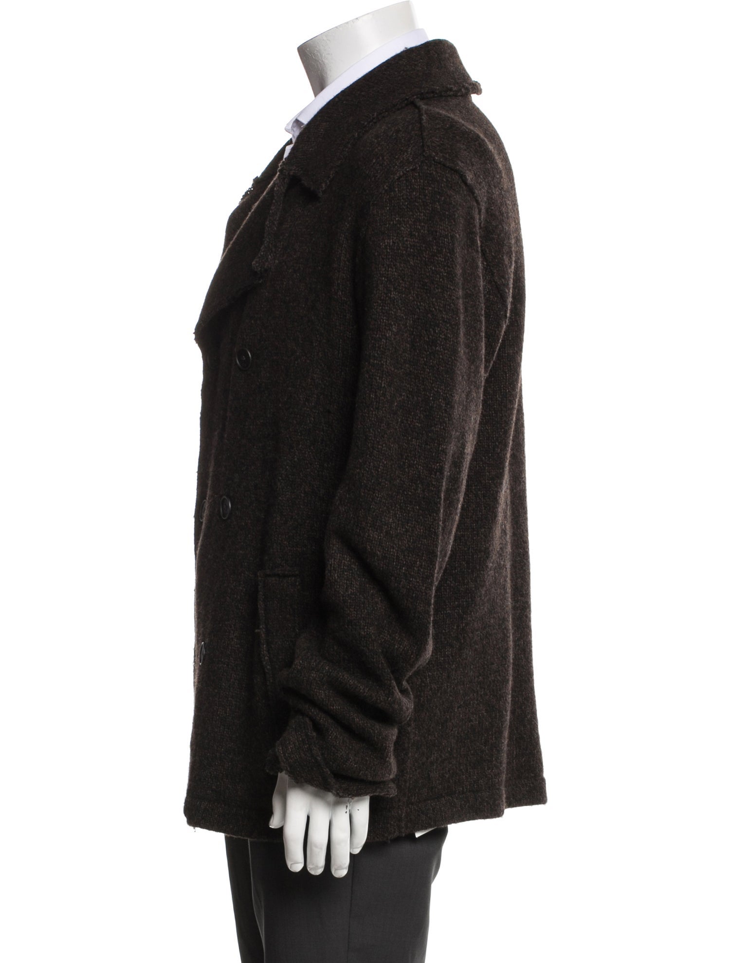 John Varvatos Star USA Wool Collar Cardigan